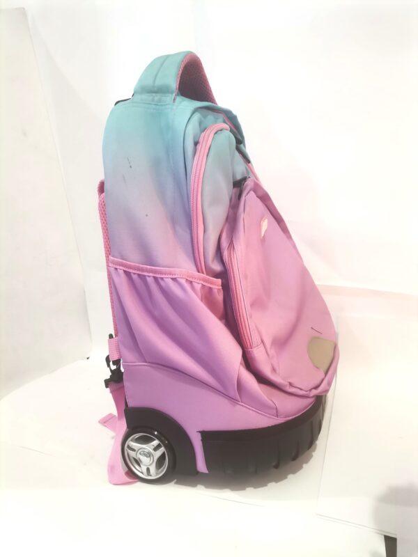 Cartable à roulettes scolaire trolley ROSE - Image 4