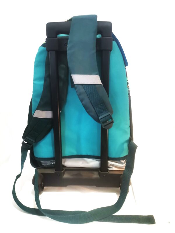 Cartable scolaire trolley avec roulettes détachable - Image 2