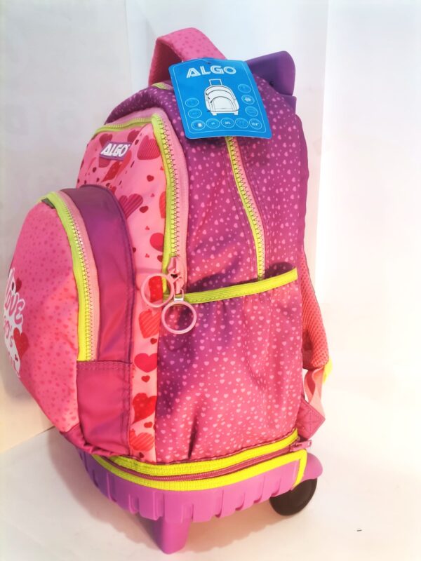 Cartable scolaire trolley avec roulettes détachable - Image 3