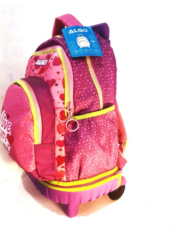Cartable scolaire trolley avec roulettes détachable - Image 4