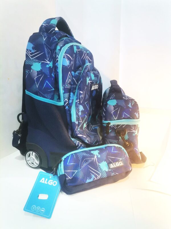 Cartable à roulettes scolaire trolley OCEAN - Image 4